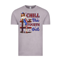 Vintage Zinc chill the fourth out 4th july Vintage Tee - texasbilliewilder