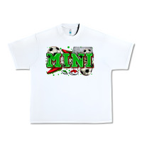 White mini soccer Urban Heavy Tee - Zillion Design Studio