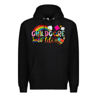 Black childcare life Premium Hoodie - NancyCooperArtShop