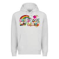 Dove Grey childcare life Premium Hoodie - NancyCooperArtShop