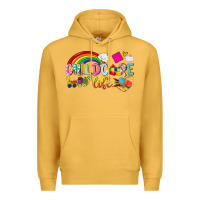 Mustard childcare life Premium Hoodie - NancyCooperArtShop