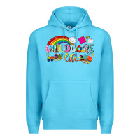 Ocean Blue childcare life Premium Hoodie - NancyCooperArtShop