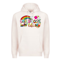 Pale Pink childcare life Premium Hoodie - NancyCooperArtShop