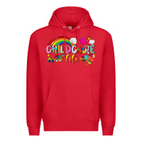 Red childcare life Premium Hoodie - NancyCooperArtShop