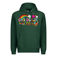 Sports Green childcare life Premium Hoodie - NancyCooperArtShop