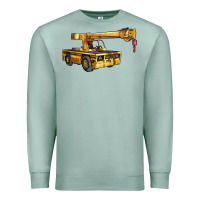 Seafoam carry deck crane Premium Sweatshirt - LillyAllenDesigns