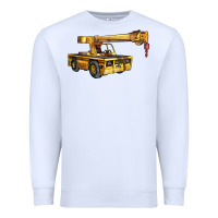 White carry deck crane Premium Sweatshirt - LillyAllenDesigns