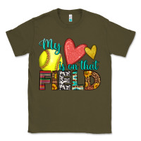 Army Green my heart is on that field softball Classic Tee - HRA Design Shop