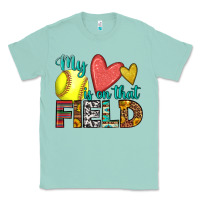 Seafoam my heart is on that field softball Classic Tee - HRA Design Shop