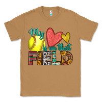 Toasted Coconut my heart is on that field softball Classic Tee - HRA Design Shop