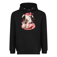 Black valentines day lamb Heavyweight Hoodie - Jasminsmagicworld
