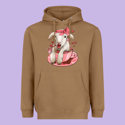 Valentines Day Lamb Heavyweight Hoodie Designed By Jasminsmagicworld