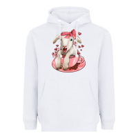 White valentines day lamb Heavyweight Hoodie - Jasminsmagicworld
