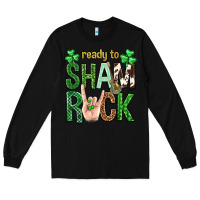 Black Ready to shamrock St. Patrick's Day Long Sleeve Tee - Neo Western