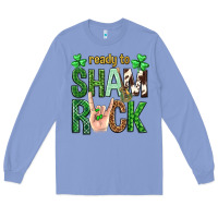 Colony Blue Ready to shamrock St. Patrick's Day Long Sleeve Tee - Neo Western