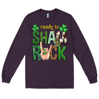 Plum Ready to shamrock St. Patrick's Day Long Sleeve Tee - Neo Western