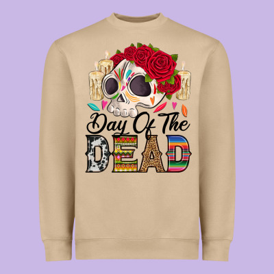 Heavyweight Sweatshirt Day of the dead skeleton
