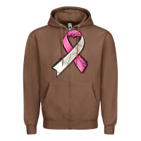 Chestnut breast cancer sport ribbons Zipper Hoodie - AdoDesignShop