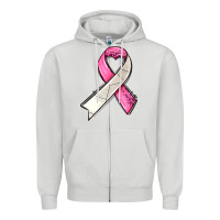 Dove Grey breast cancer sport ribbons Zipper Hoodie - AdoDesignShop