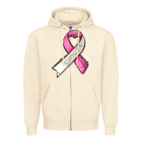 Sandshell breast cancer sport ribbons Zipper Hoodie - AdoDesignShop