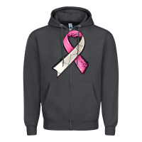 Smoke breast cancer sport ribbons Zipper Hoodie - AdoDesignShop