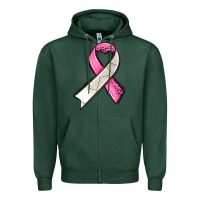 Sports Green breast cancer sport ribbons Zipper Hoodie - AdoDesignShop