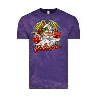 Cloud Purple dont stop believin Vintage Tee - Zillion Design Studio