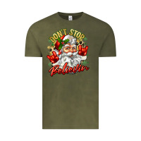 Vintage Olive dont stop believin Vintage Tee - Zillion Design Studio