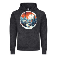 Vintage Arctic deer snow house design Vintage Hoodie - Unal Design