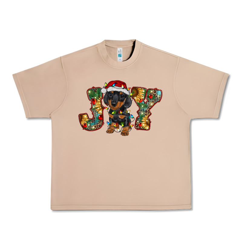 Dachshund Puppy Christmas Joy Urban Heavy Tee by RanaPortraitStore | Teevron