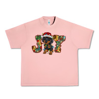 Salmon dachshund puppy christmas joy Urban Heavy Tee - RanaPortraitStore