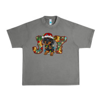 Tornado dachshund puppy christmas joy Urban Heavy Tee - RanaPortraitStore