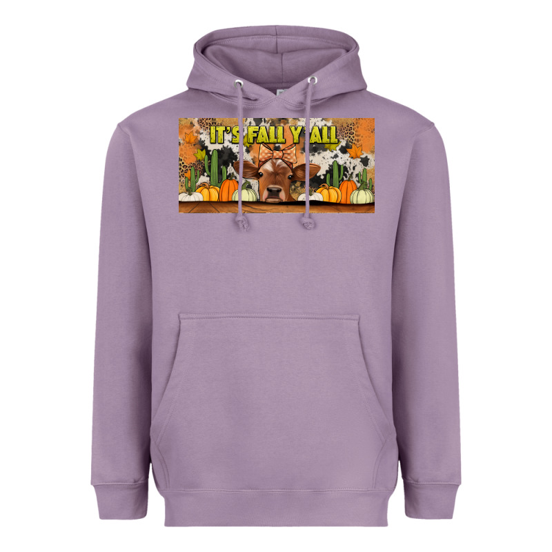 It's Fall Y'all Cow Heavyweight Hoodie by Jasminsmagicworld | Teevron