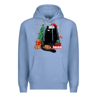 Colony Blue christmas black cat Premium Hoodie - MaliasSmallBusiness