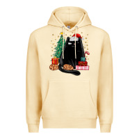Pina Colada christmas black cat Premium Hoodie - MaliasSmallBusiness