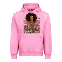 Fuchsia Pink blessed black woman Urban Hoodie - Artiststas