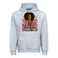 Heather Grey blessed black woman Urban Hoodie - Artiststas