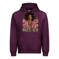 Mauve Wine blessed black woman Urban Hoodie - Artiststas