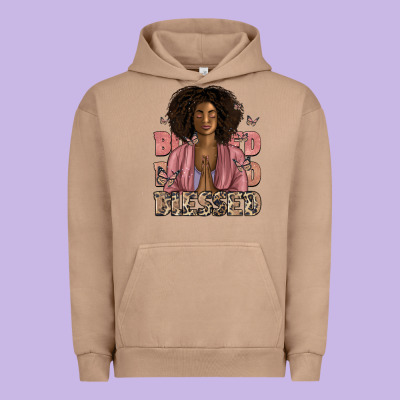Blessed Black Woman Urban Hoodie Designed By Artiststas