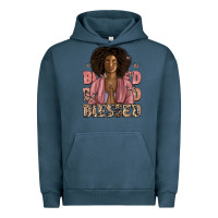 Pigment Midnight Navy blessed black woman Urban Hoodie - Artiststas