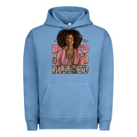 Pigment Pebble Blue blessed black woman Urban Hoodie - Artiststas