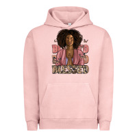 Pigment Salmon blessed black woman Urban Hoodie - Artiststas