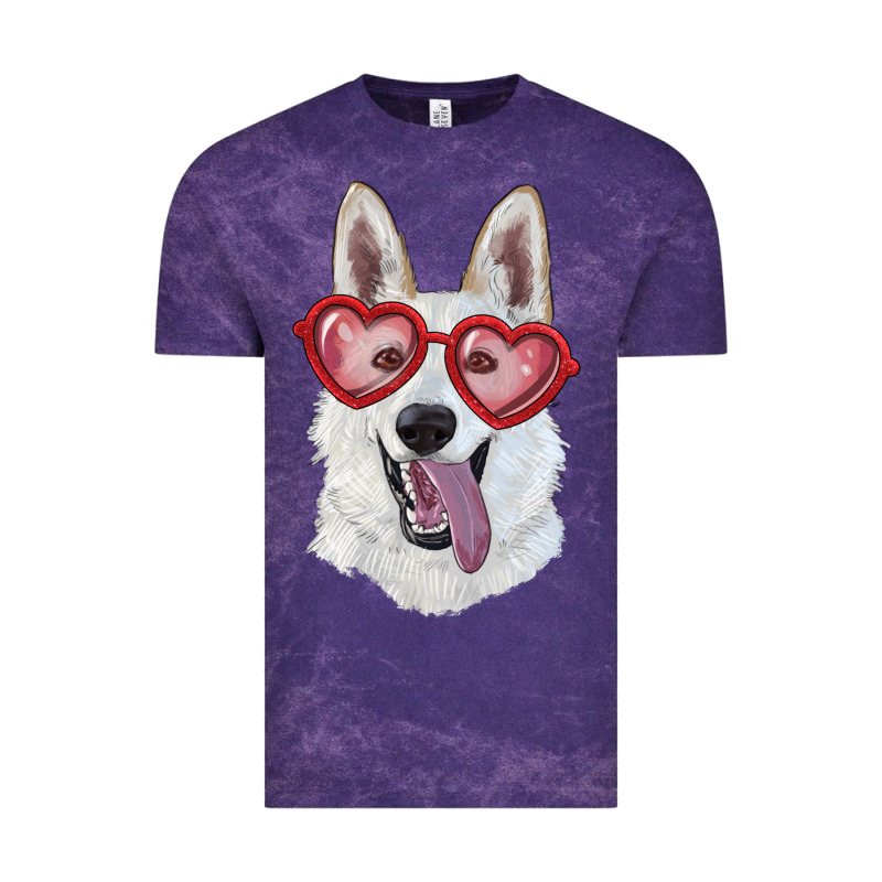 White Shepherd With Love Glasses Vintage Tee by RanaPortraitStore | Teevron