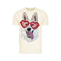 Vintage Arctic white shepherd with love glasses Vintage Tee - RanaPortraitStore