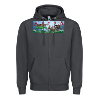 Smoke merry christmas with santa sleigh Zipper Hoodie - BundleAndBundleShop