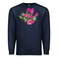 Navy strawberry hedgehog cactus Premium Sweatshirt - LillyAllenDesigns