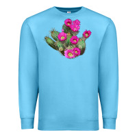 Ocean Blue strawberry hedgehog cactus Premium Sweatshirt - LillyAllenDesigns