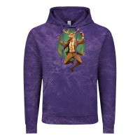 Cloud Purple happy deer Vintage Hoodie - Unal Design