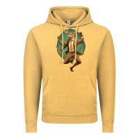 Vintage Mustard happy deer Vintage Hoodie - Unal Design