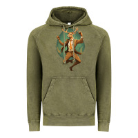 Vintage Olive happy deer Vintage Hoodie - Unal Design